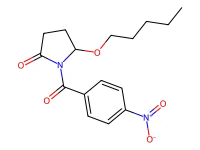 1-(4-Nitrobenzoyl)-5-(pentyloxy)pyrrolidin-2-one structure
