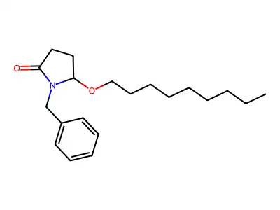 2-Pyrrolidinone, 5-(nonyloxy)-1-(phenylmethyl)-, (+-)- structure