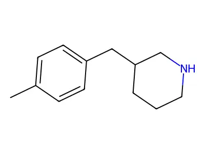 3-[(4-Methylphenyl)methyl]piperidine structure