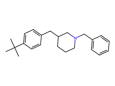 1-Benzyl-3-[(4-tert-butylphenyl)methyl]piperidine structure