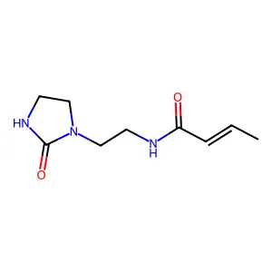 N-[2-(2-Oxo-1-imidazolidinyl)ethyl]-2-butenamide structure