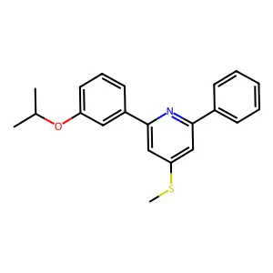 4-Methylthio-2-phenyl-6-(3-propan-2-yloxyphenyl)pyridine structure