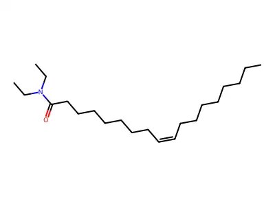 N,N-diethyloctadec-9-enamide structure