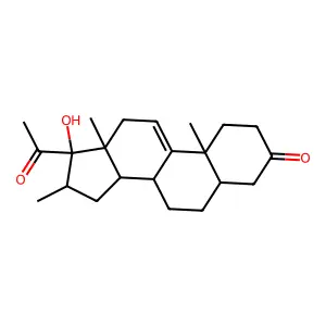 17-Hydroxy-16beta-methyl-5beta-pregn-9(11)-ene-3,20-dione structure
