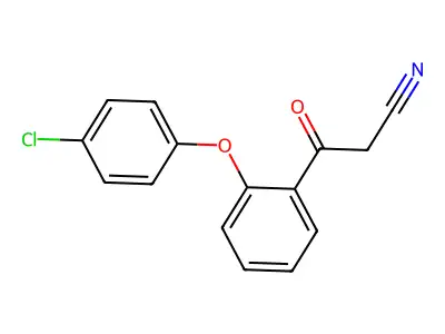 3-[2-(4-Chlorophenoxy)phenyl]-3-oxopropanenitrile structure