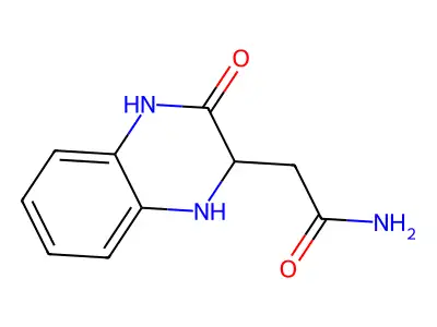 2-(3-Oxo-1,2,3,4-tetrahydroquinoxalin-2-yl)acetamide structure