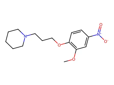 1-[3-(2-Methoxy-4-nitrophenoxy)propyl]piperidine structure