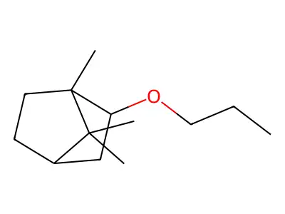 Bicyclo[2.2.1]heptane, 1,7,7-trimethyl-2-propoxy- structure