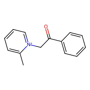 2-Methyl-1-(2-Oxo-2-Phenylethyl)Pyridinium Chloride structure