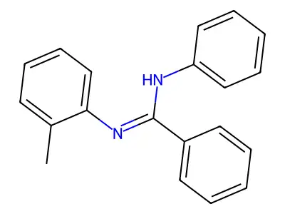 N'-(2-methylphenyl)-N-phenylbenzenecarboximidamide structure
