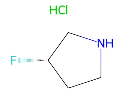 (3R)-3-fluoropyrrolidine hydrochloride structure