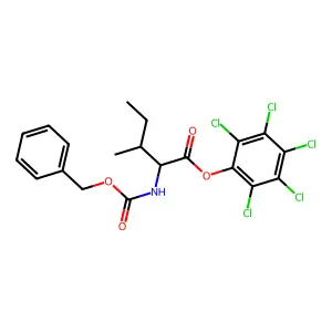 Perchlorophenyl N-(benzyloxycarbonyl)-L-isoleucinate structure