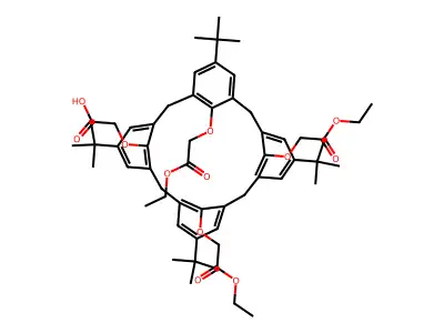 4-tert-Butylcalix[4]arene-tetraacetic acid triethyl ester structure