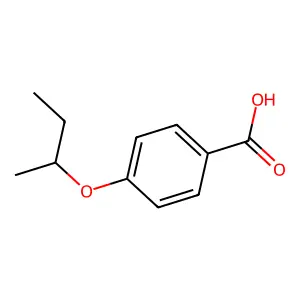 4-[(2R)-butan-2-yl]oxybenzoic acid structure