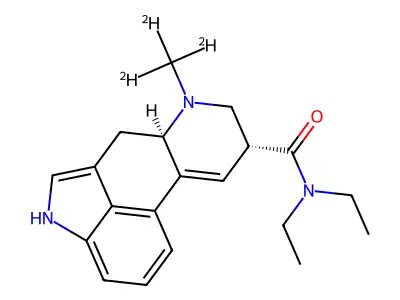 D-Lysergic acid N,N-diethylamide structure
