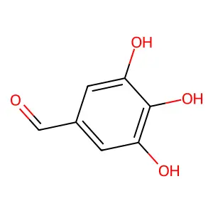 3,4,5-Trihydroxybenzaldehyde structure
