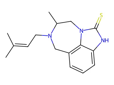 methyl(3-methylbut-2-enyl)[?]thione structure