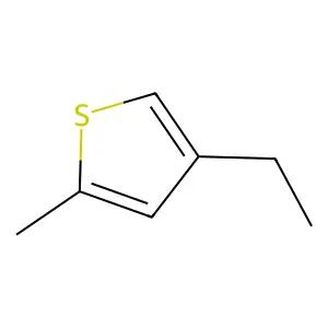 Thiophene, 4-ethyl-2-methyl- structure