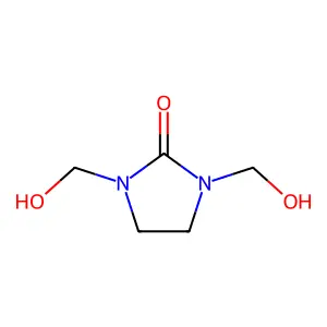 2-Imidazolidinone, 1,3-bis(hydroxymethyl)- structure