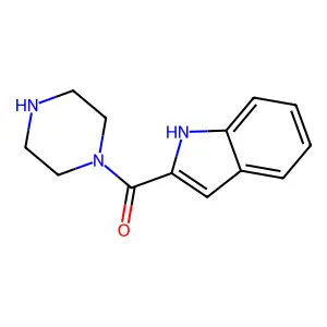 2-(piperazin-1-ylcarbonyl)-1H-indole structure