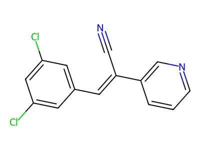 3-(3,5-Dichlorophenyl)-2-(3-pyridinyl)-2-propenenitrile structure