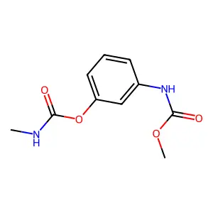 Carbanilic acid, m-hydroxy-, methyl ester, methylcarbamate structure