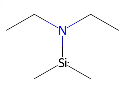 N,N-Diethyl-1,1-dimethylsilanamine structure