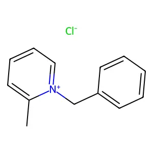 Pyridinium, 2-methyl-1-(phenylmethyl)-, chloride (1:1) structure