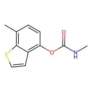 Carbamic acid, methyl-, 7-methylbenzo(b)thien-4-yl ester structure