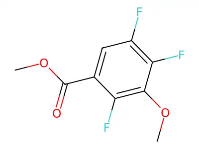 Benzoic acid, 2,4,5-trifluoro-3-methoxy-, ethyl ester structure