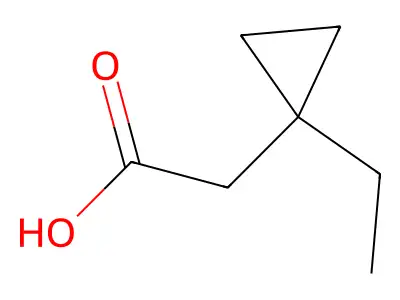 2-(1-ethylcyclopropyl)acetic Acid structure