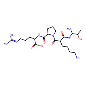 H-Thr-(psi)(nhco)lys-pro-arg-OH structure
