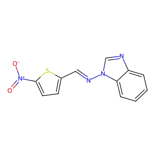 Benzimidazol-1-yl-[(5-nitro-2-thienyl)methylene]amine structure