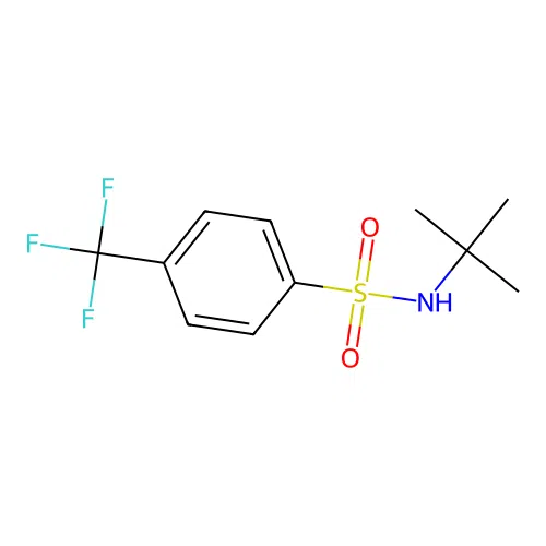 N-(1,1-Dimethylethyl)-4-(trifluoromethyl)benzenesulfonamide structure
