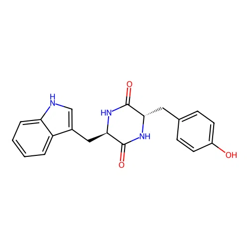 Cyclo(-D-Trp-Tyr) structure
