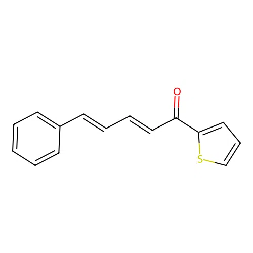 5-Phenyl-1-(2-thienyl)-2,4-pentadien-1-one structure