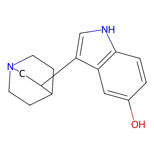 1H-Indol-5-ol, 3-(1-azabicyclo[2.2.2]oct-3-yl)- structure