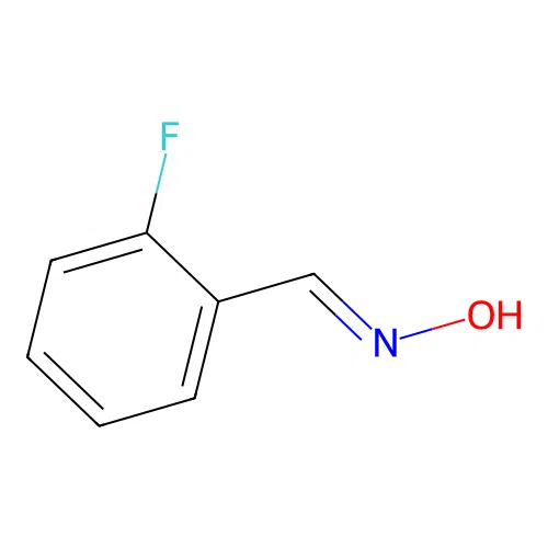 (E)-2-Fluorobenzaldehyde oxime structure