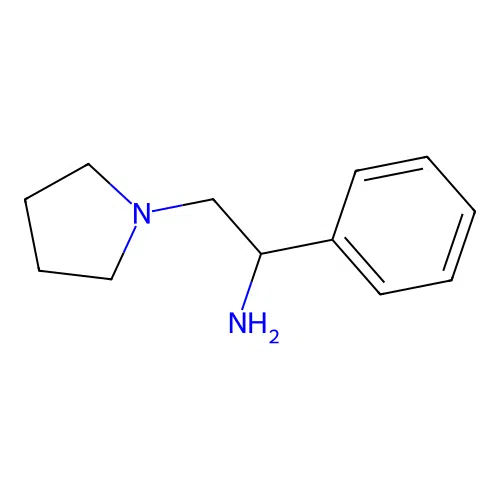 1-Phenyl-2-pyrrolidinylethylamine structure