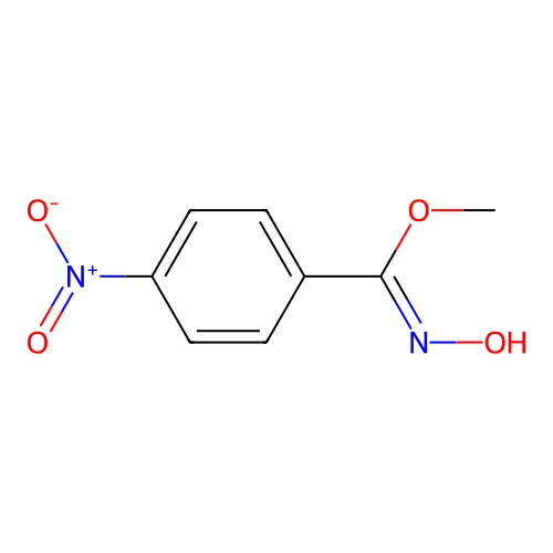 methyl N-hydroxy-4-nitrobenzenecarboximidate structure