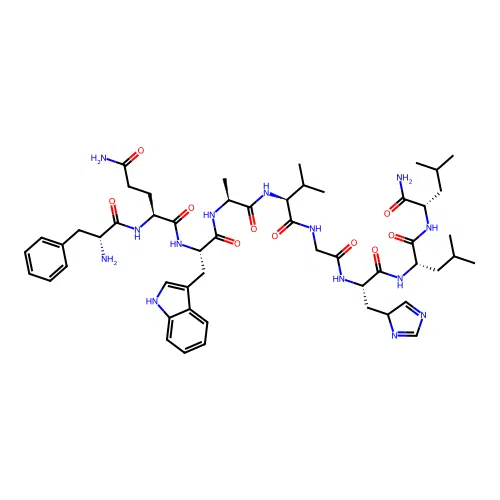 1-Phe-8-Leu-9-Leu-litorin-NH2 structure
