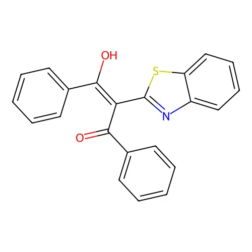 2-(1,3-Benzothiazol-2-yl)-3-hydroxy-1,3-diphenylprop-2-en-1-one structure