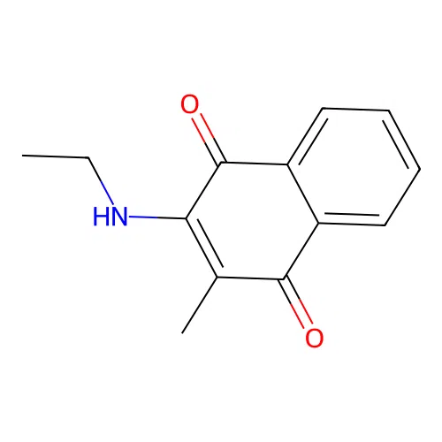 2-(Ethylamino)-3-methylnaphthalene-1,4-dione structure
