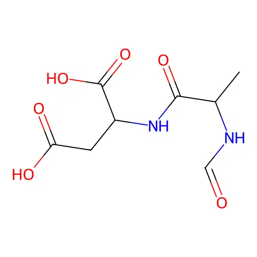 2-(2-Formamidopropanoylamino)butanedioic acid structure