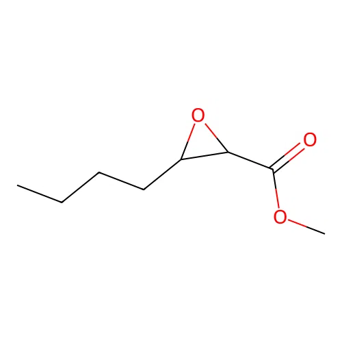 3-Butyl-oxirane-2-carboxylic acid methyl ester structure