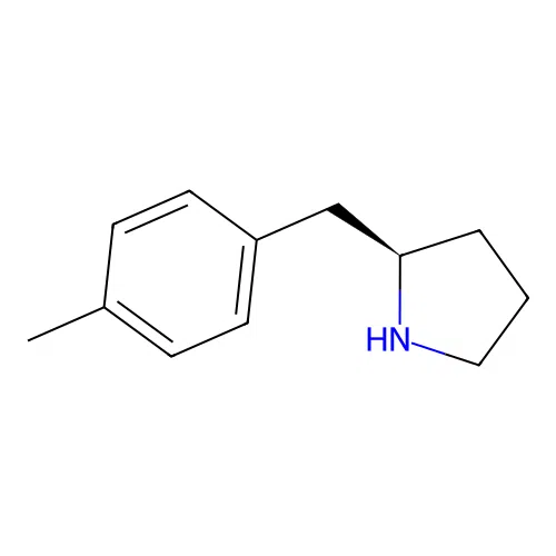 (2R)-2-[(4-methylphenyl)methyl]pyrrolidine structure