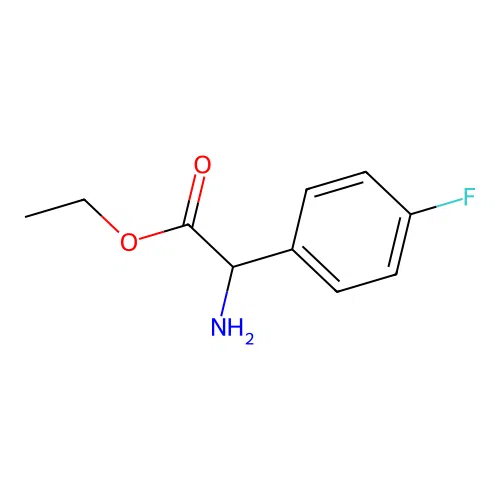 Ethyl 2-amino-2-(4-fluorophenyl)acetate structure