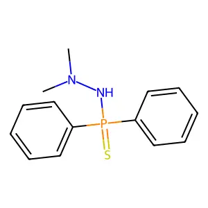 N',N'-Dimethyl-P,P-diphenylphosphinothioic hydrazide structure
