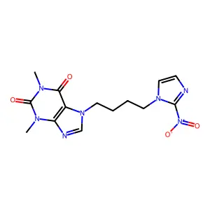 7-(4'-(2-Nitroimidazole-1-yl)butyl)theophylline structure