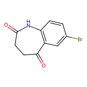 7-Bromo-3,4-dihydro-1h-benzo[b]azepine-2,5-dione structure